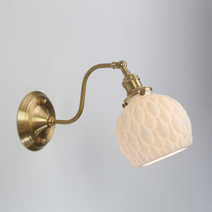 Artichoke Ceramic Porcelain Shade Wall Light