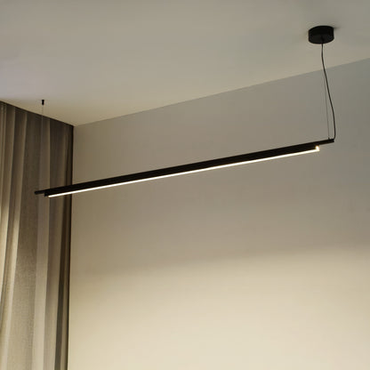 Ando Minimalist Line Black Kitchen Island Pendant Light