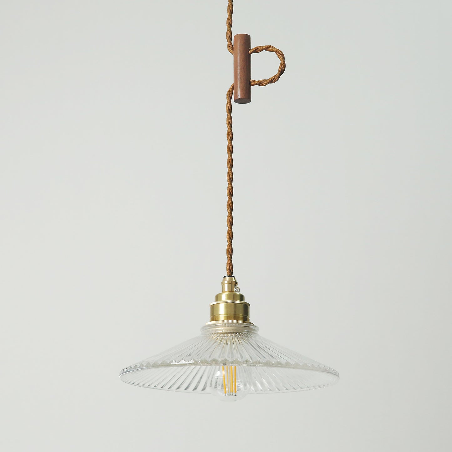 Finch Ribbed Glass Pendant Light