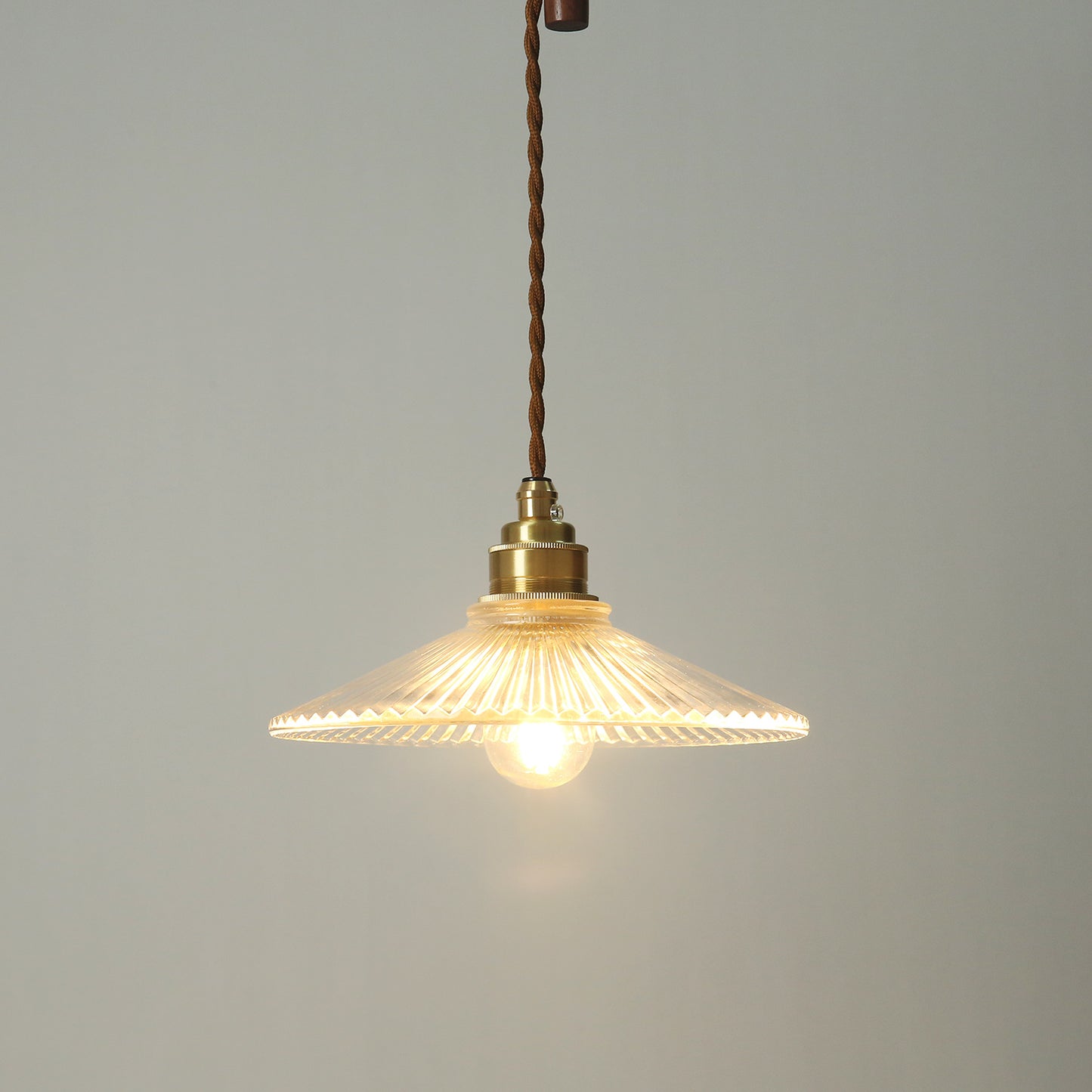 Finch Ribbed Glass Pendant Light