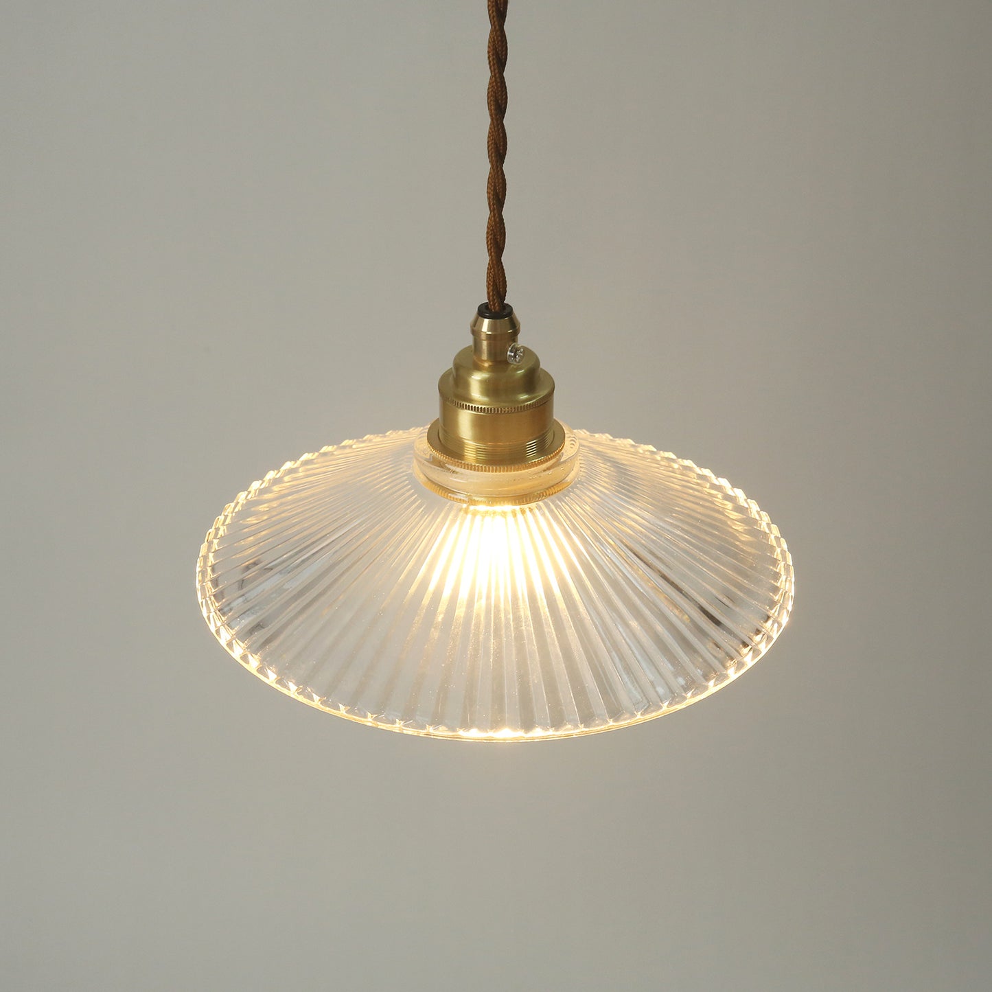 Finch Ribbed Glass Pendant Light