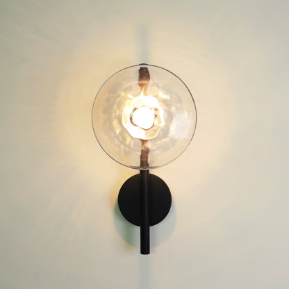 Stratus modern contemporary wall light - in black