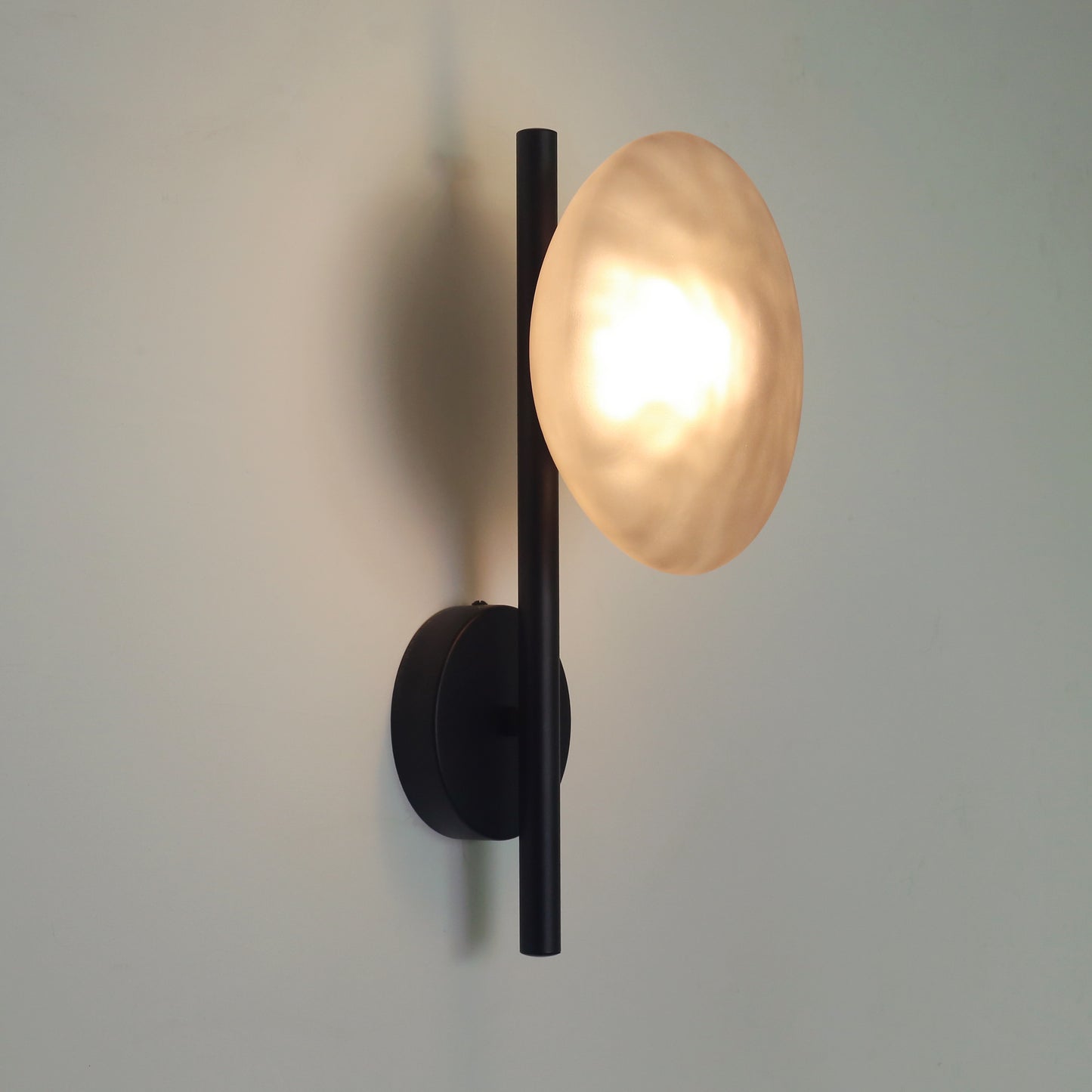 Stratus modern contemporary wall light - in black