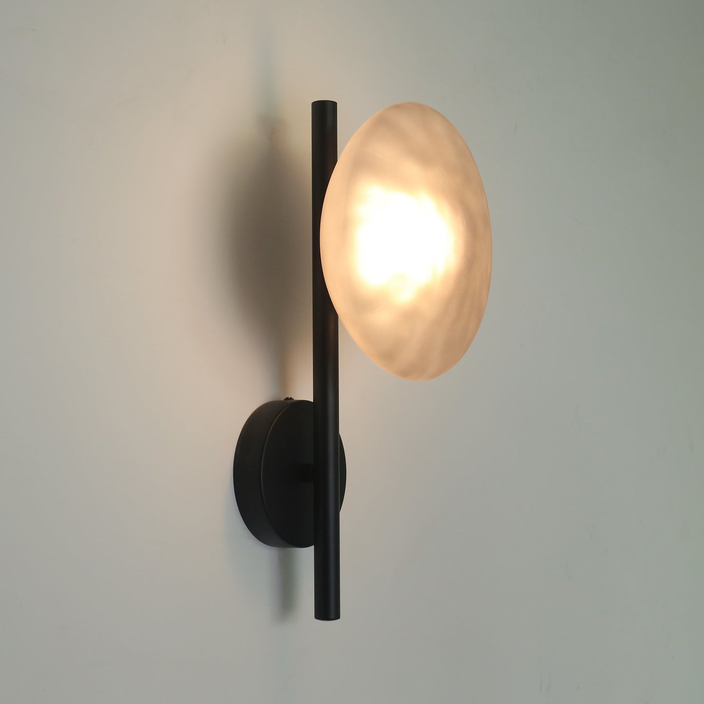 Stratus modern contemporary wall light - in black