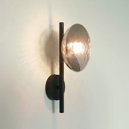 Stratus modern contemporary wall light - in black