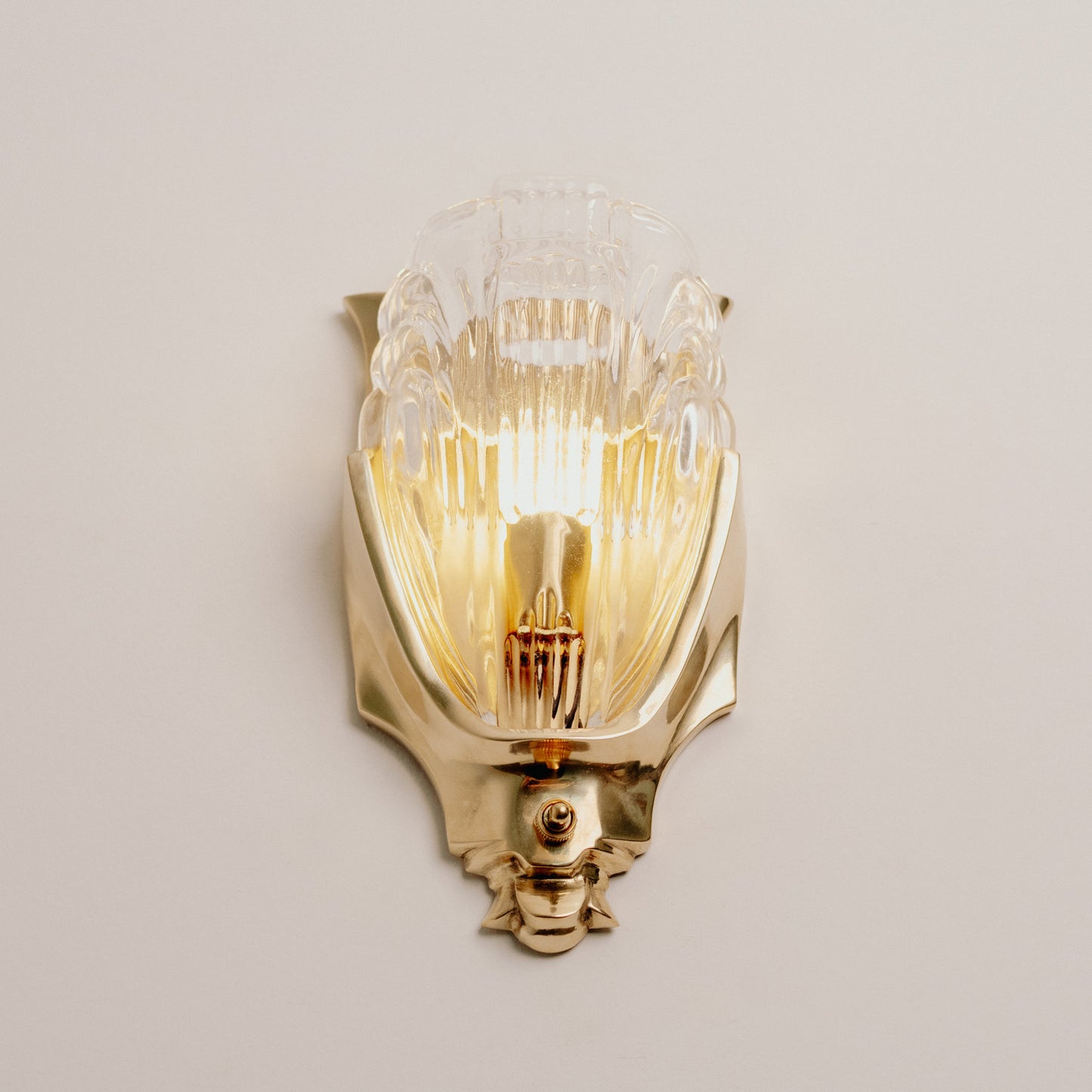 Lilith Brass Antique Art Deco Wall Light