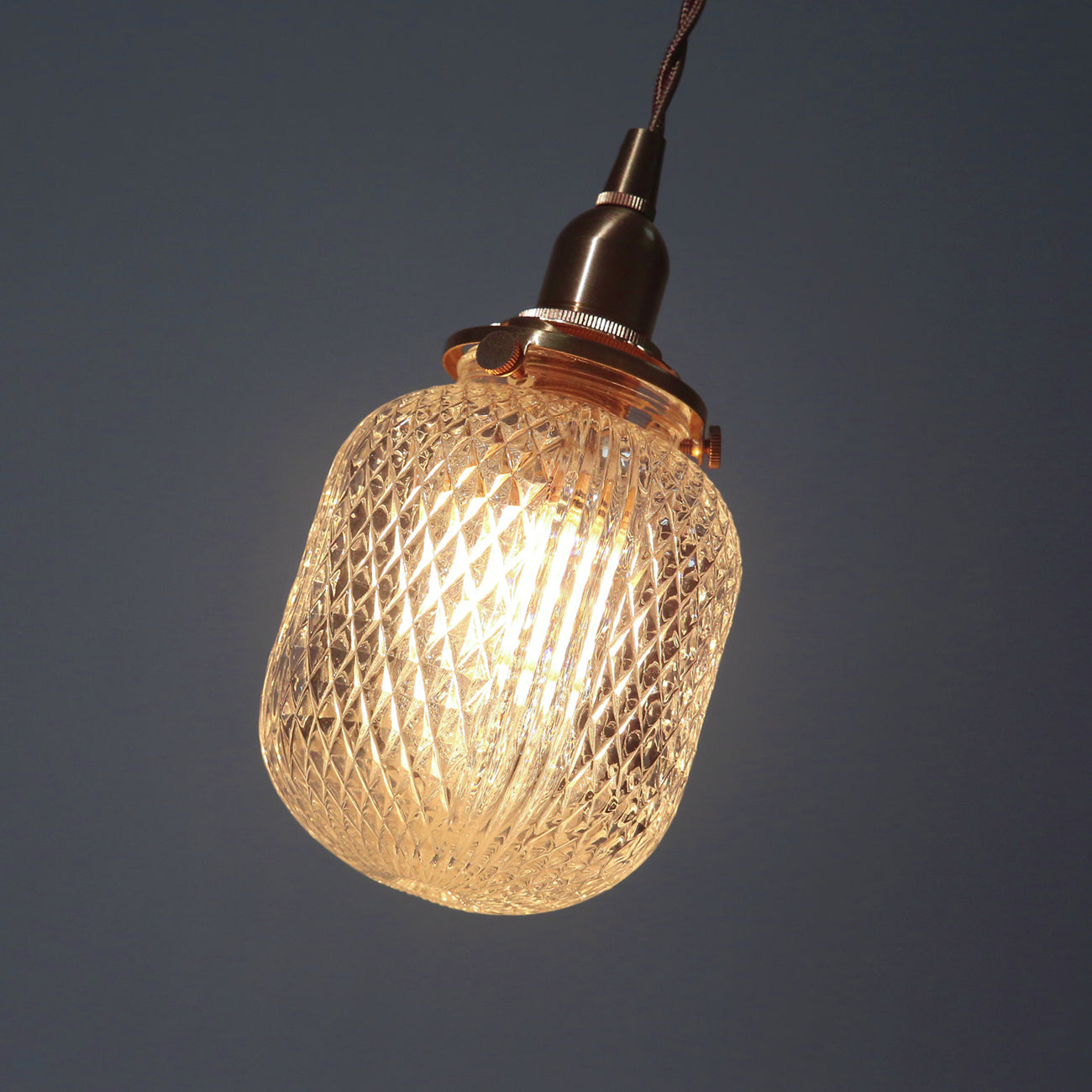 Lucelite Faceted Crystal Pendant Light Chandelier