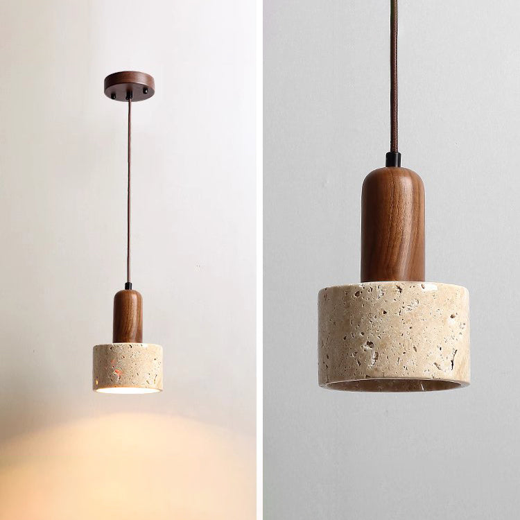 Sonoma Wood And Stone Minimalist Pendant Lights