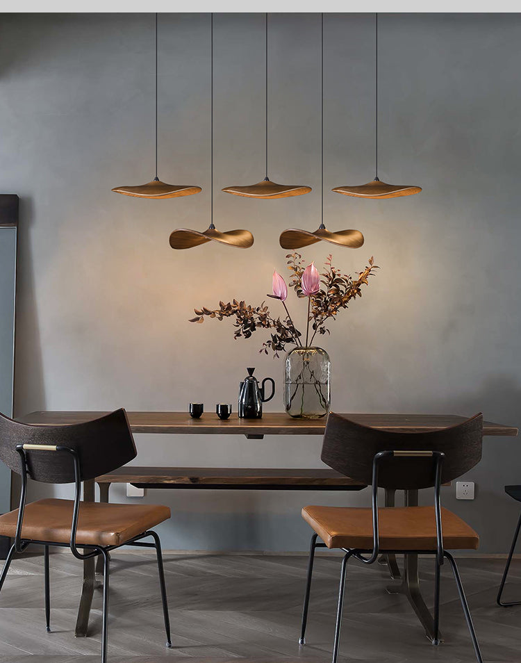 Kintsu Wood Pendant Light Chandelier