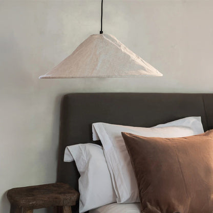 Iroha wabi-sabi linen fabric pendant light