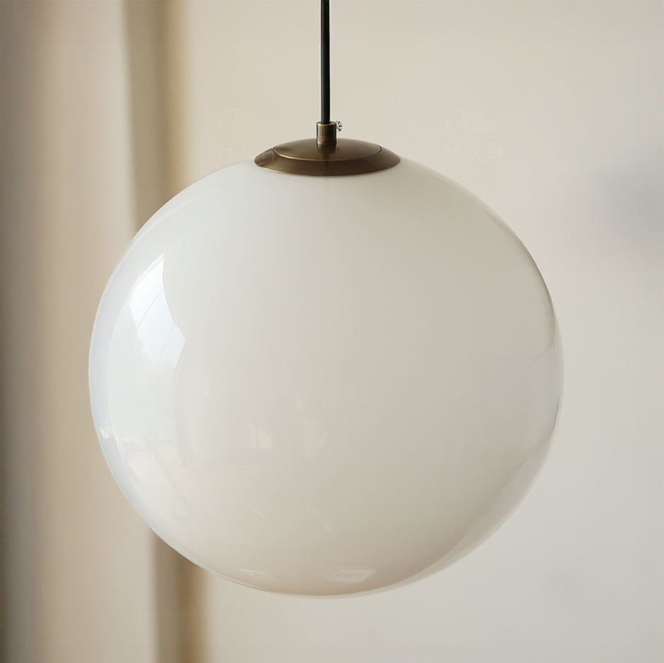 Opaline Milky Glass Pendant Light