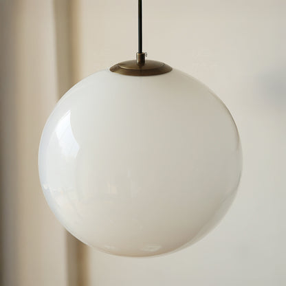Opaline Milky Glass Pendant Light