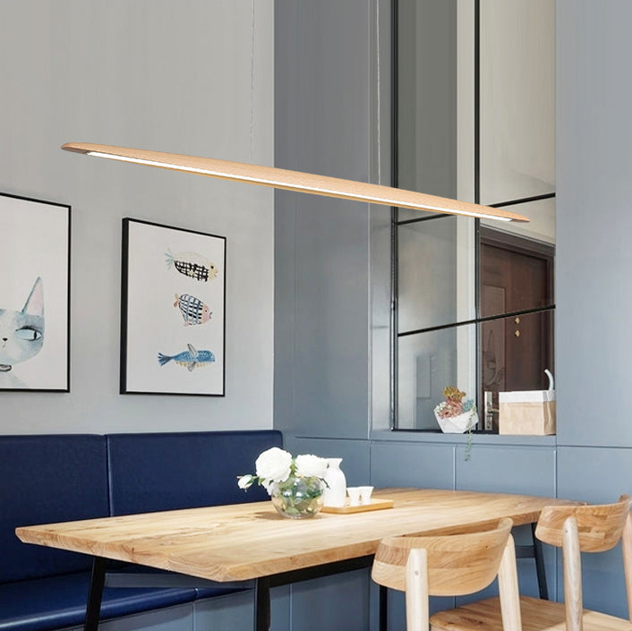 Kayu Minimalist Wood Linear Pendant Light