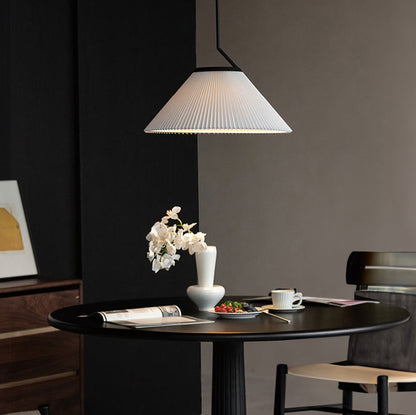 Nobu Pleated Shade Minimalist Pendant Light