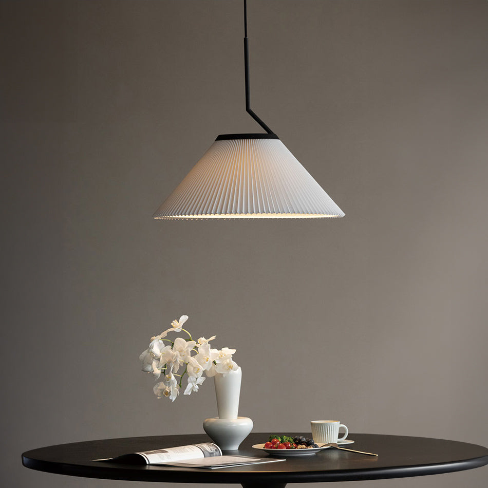 Nobu Pleated Shade Minimalist Pendant Light