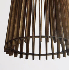 Kaho Wooden Shade Japandi Pendant Light