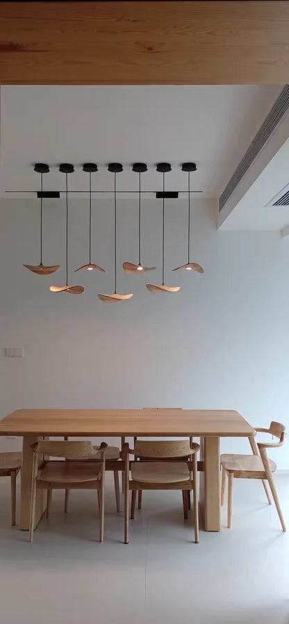 Kintsu Wood Pendant Light Chandelier