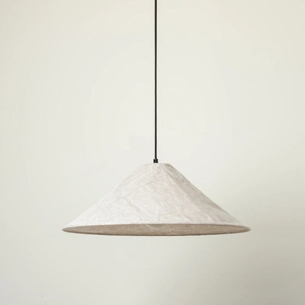 Iroha wabi-sabi linen fabric pendant light