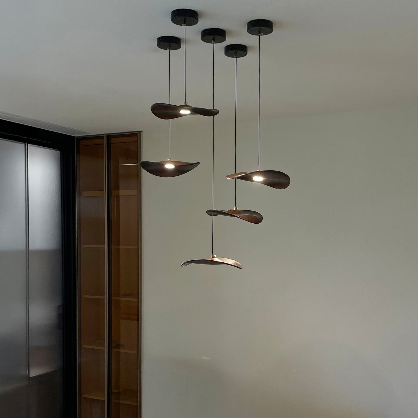 Kintsu Wood Pendant Light Chandelier