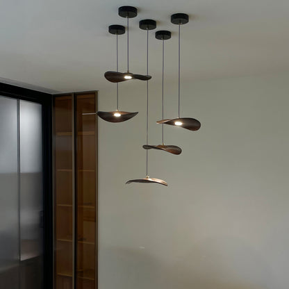Kintsu Wood Pendant Light Chandelier