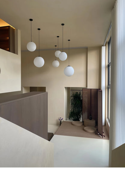 Opaline Milky Glass Pendant Light