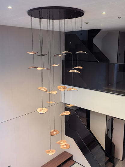 Kintsu Wood Pendant Light Chandelier