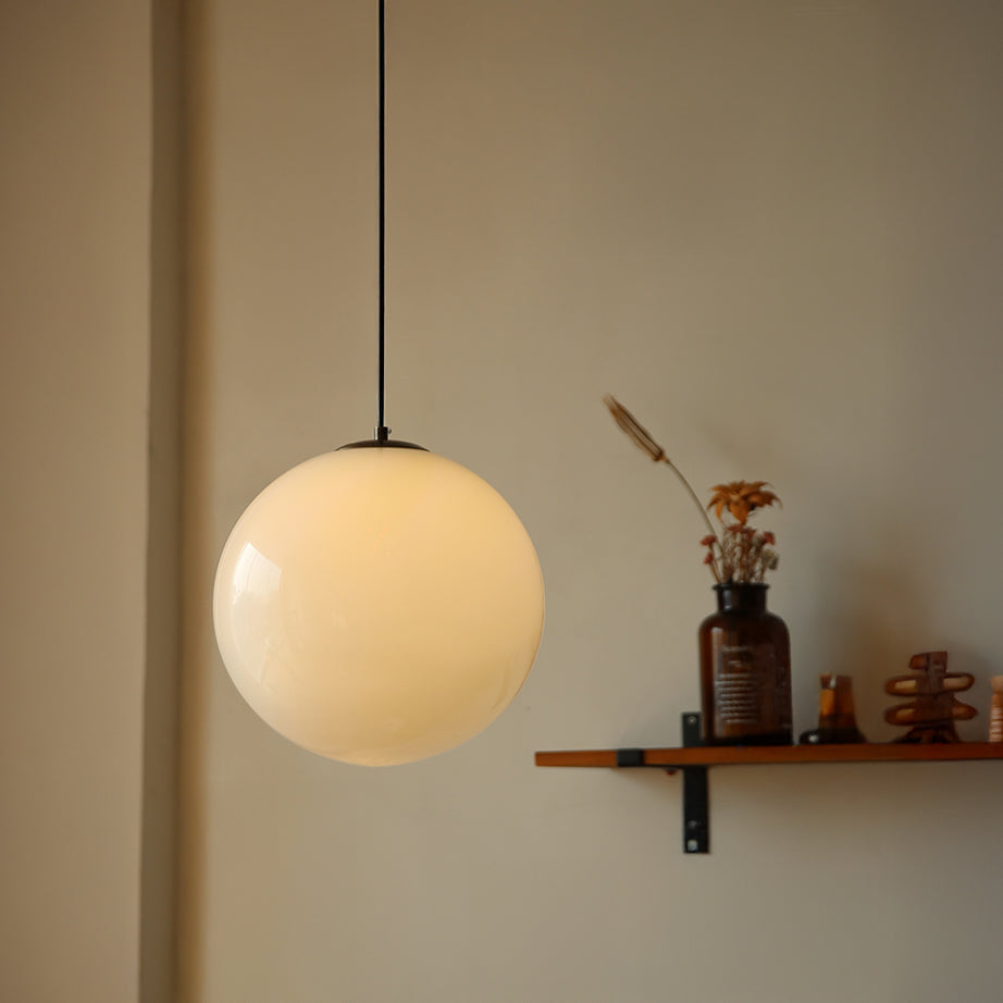 Opaline Milky Glass Pendant Light