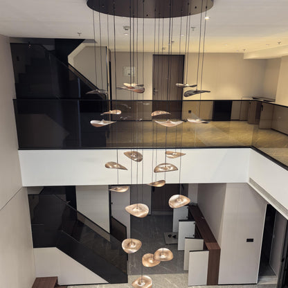 Kintsu Wood Pendant Light Chandelier