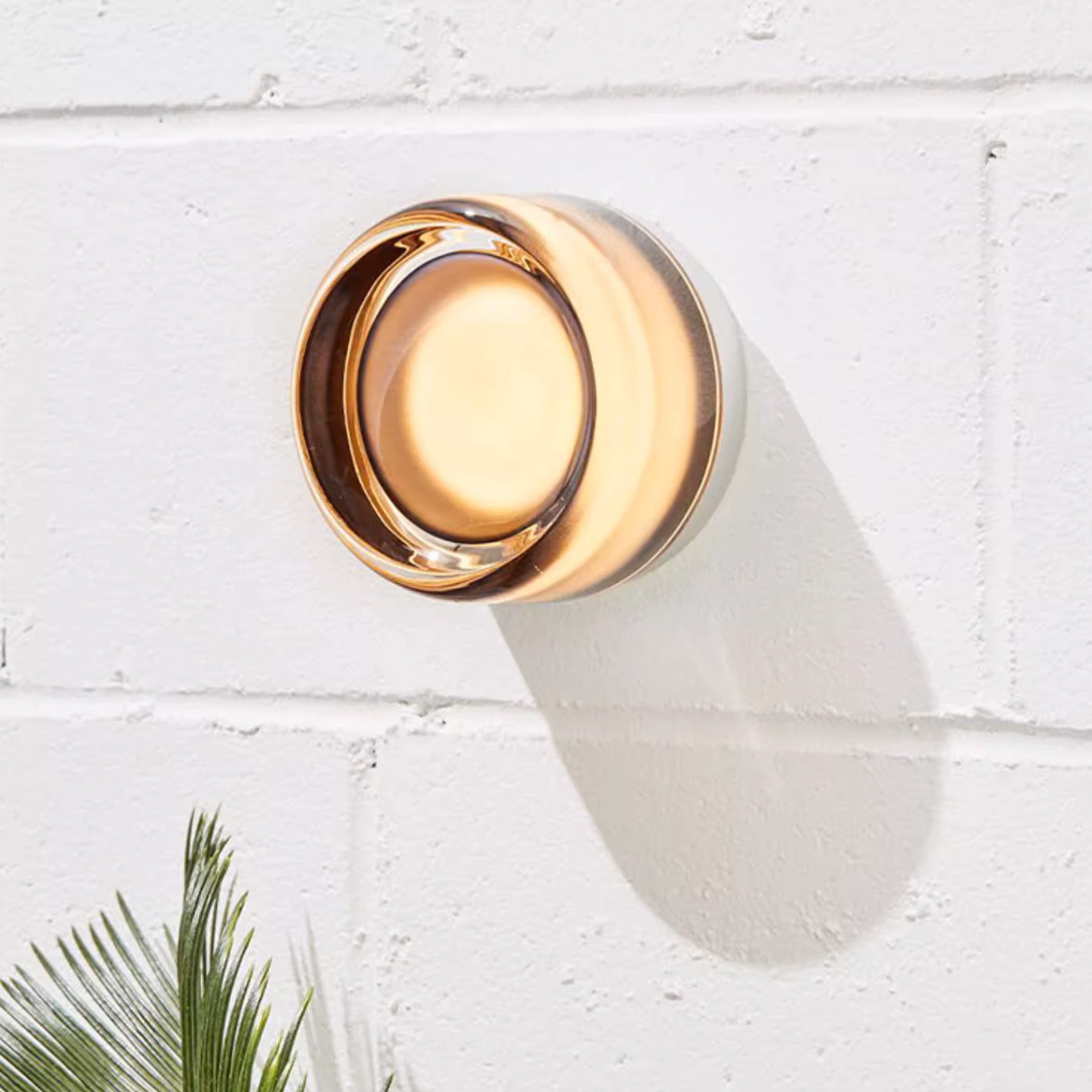 Luna Round Glass Wall Light