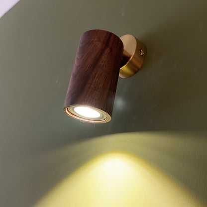 Lux Natural Wood Minimalist Spot Light / Wall Light