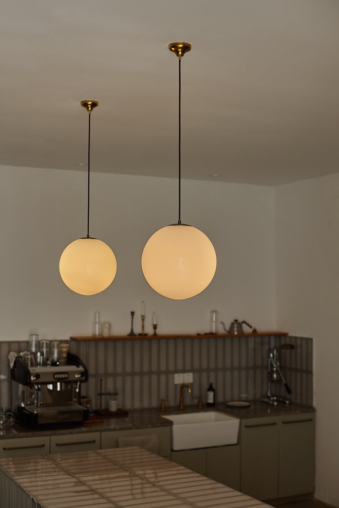 Opaline Milky Glass Pendant Light