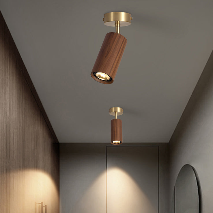 Lux Natural Wood Minimalist Spot Light / Wall Light