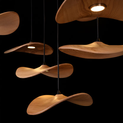 Kintsu Wood Pendant Light Chandelier