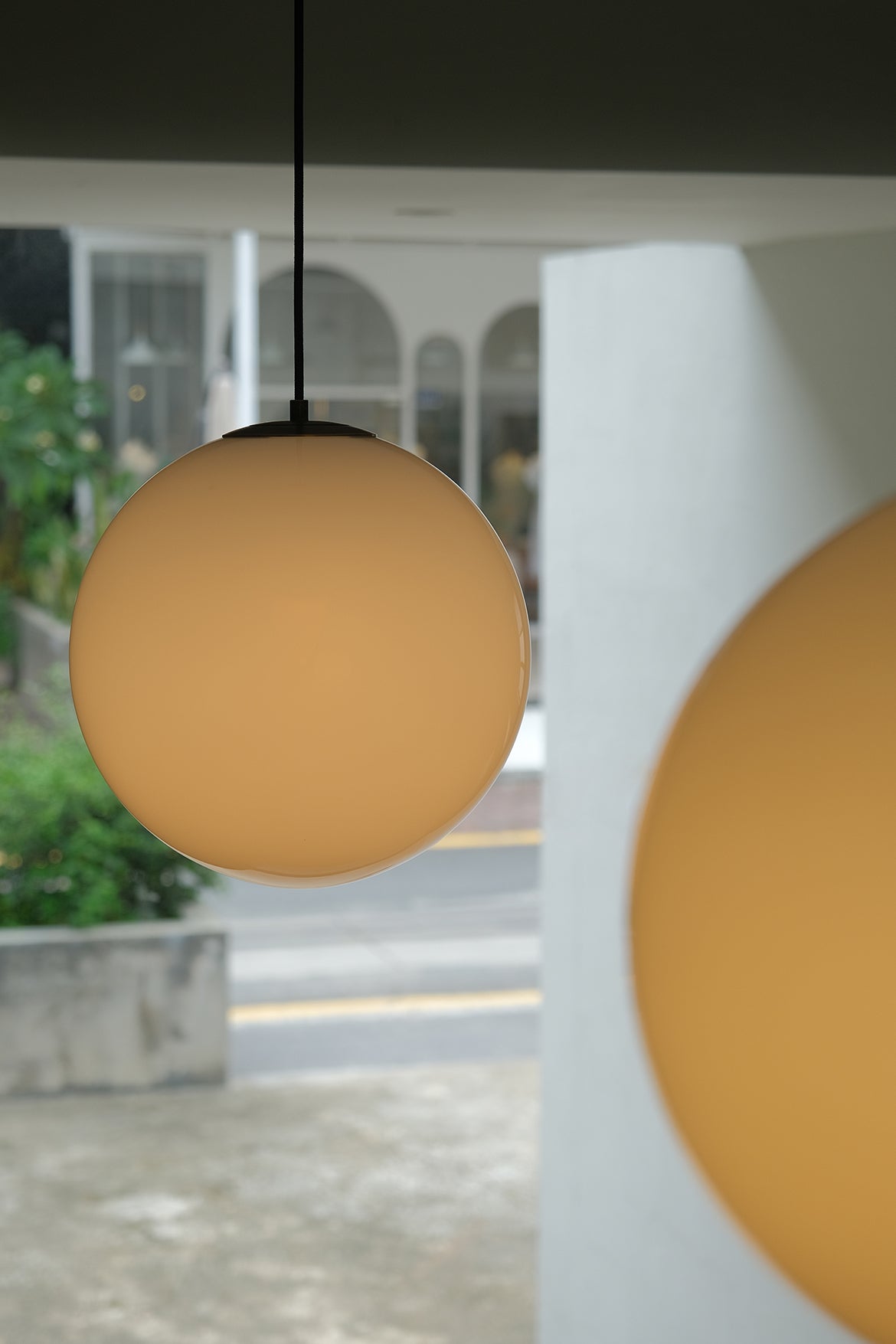 Opaline Milky Glass Pendant Light