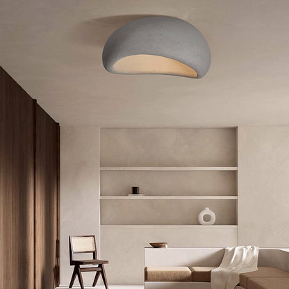 Stucco Textured Pebble Stone Plaster Ceiling Light