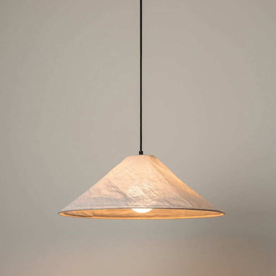 Iroha wabi-sabi linen fabric pendant light