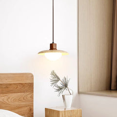 Sonoma Wood And Stone Minimalist Pendant Lights