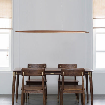 Kayu Minimalist Wood Linear Pendant Light
