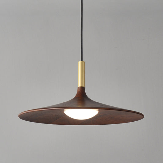 Ligno Walnut Wood Pendant Light