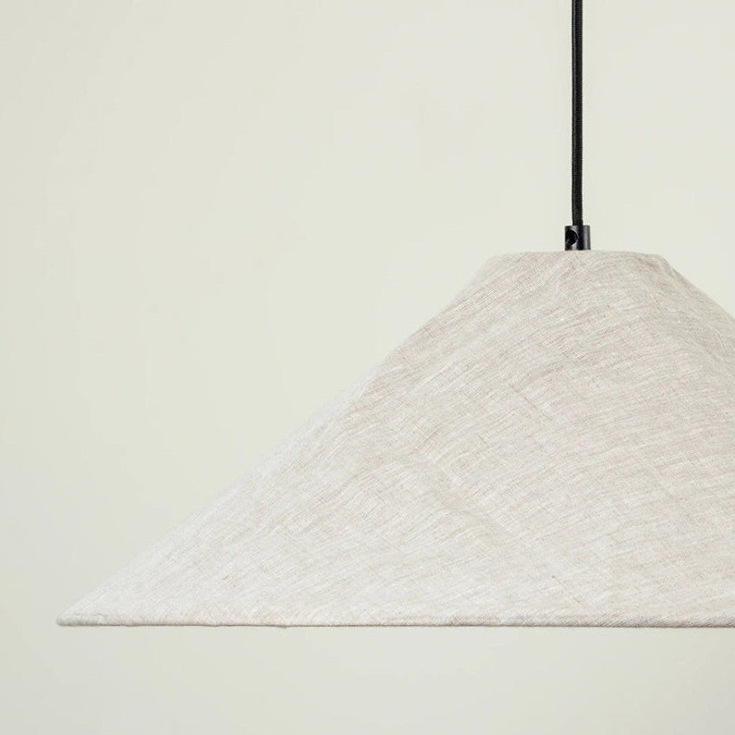 Iroha wabi-sabi linen fabric pendant light