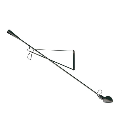 Crescendo Swinging Arm Overhead Wall Light - in Black
