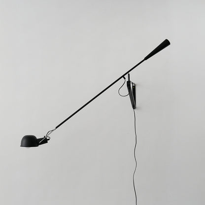 Crescendo Swinging Arm Overhead Wall Light - in Black