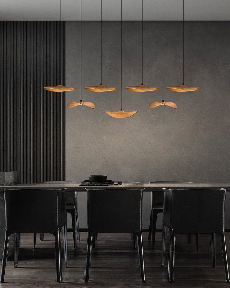 Kintsu Wood Pendant Light Chandelier