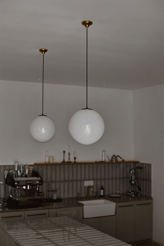 Opaline Milky Glass Pendant Light