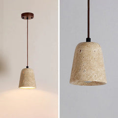 Sonoma Wood And Stone Minimalist Pendant Lights