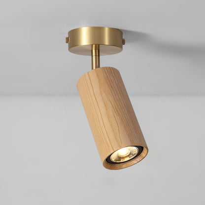 Lux Natural Wood Minimalist Spot Light / Wall Light