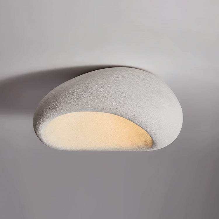 Stucco Textured Pebble Stone Plaster Ceiling Light