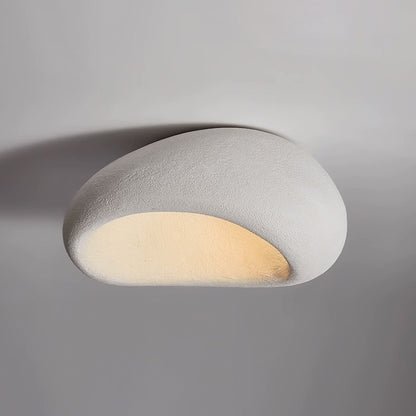 Stucco Textured Pebble Stone Plaster Ceiling Light