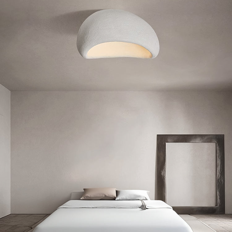 Stucco Textured Pebble Stone Plaster Ceiling Light