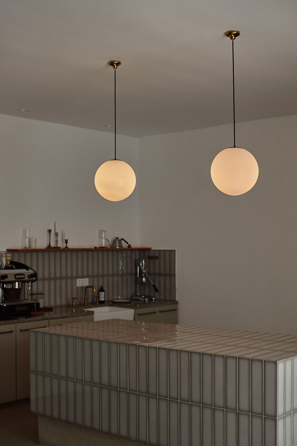 Opaline Milky Glass Pendant Light